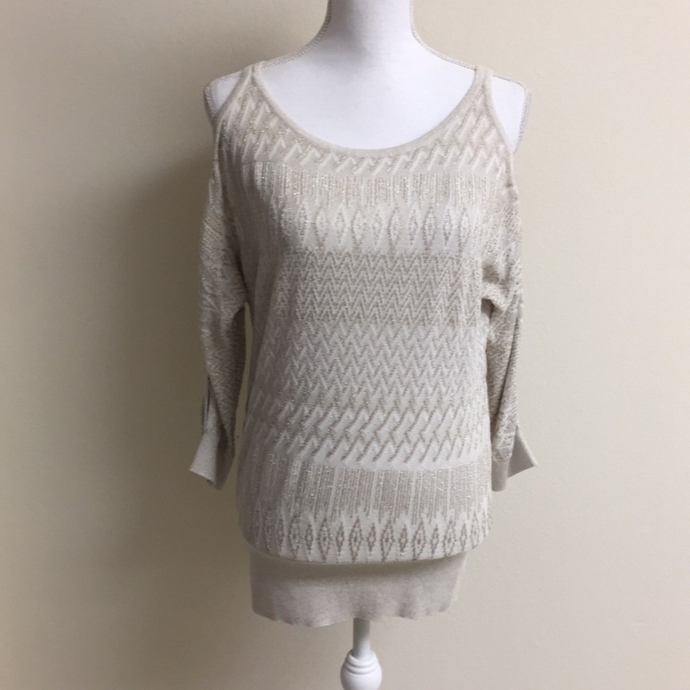 White House Black Market Cold Shoulder Sweater